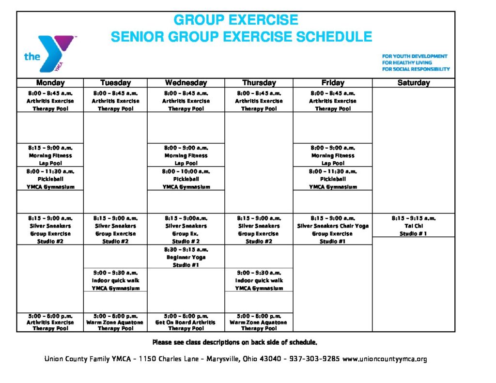 Forsyth Ymca Group Exercise Schedule